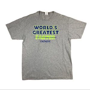 ☀️ WORLD’s Greatest (Father) FARTER Gray T Shirt
